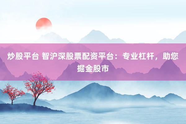 炒股平台 智沪深股票配资平台：专业杠杆，助您掘金股市